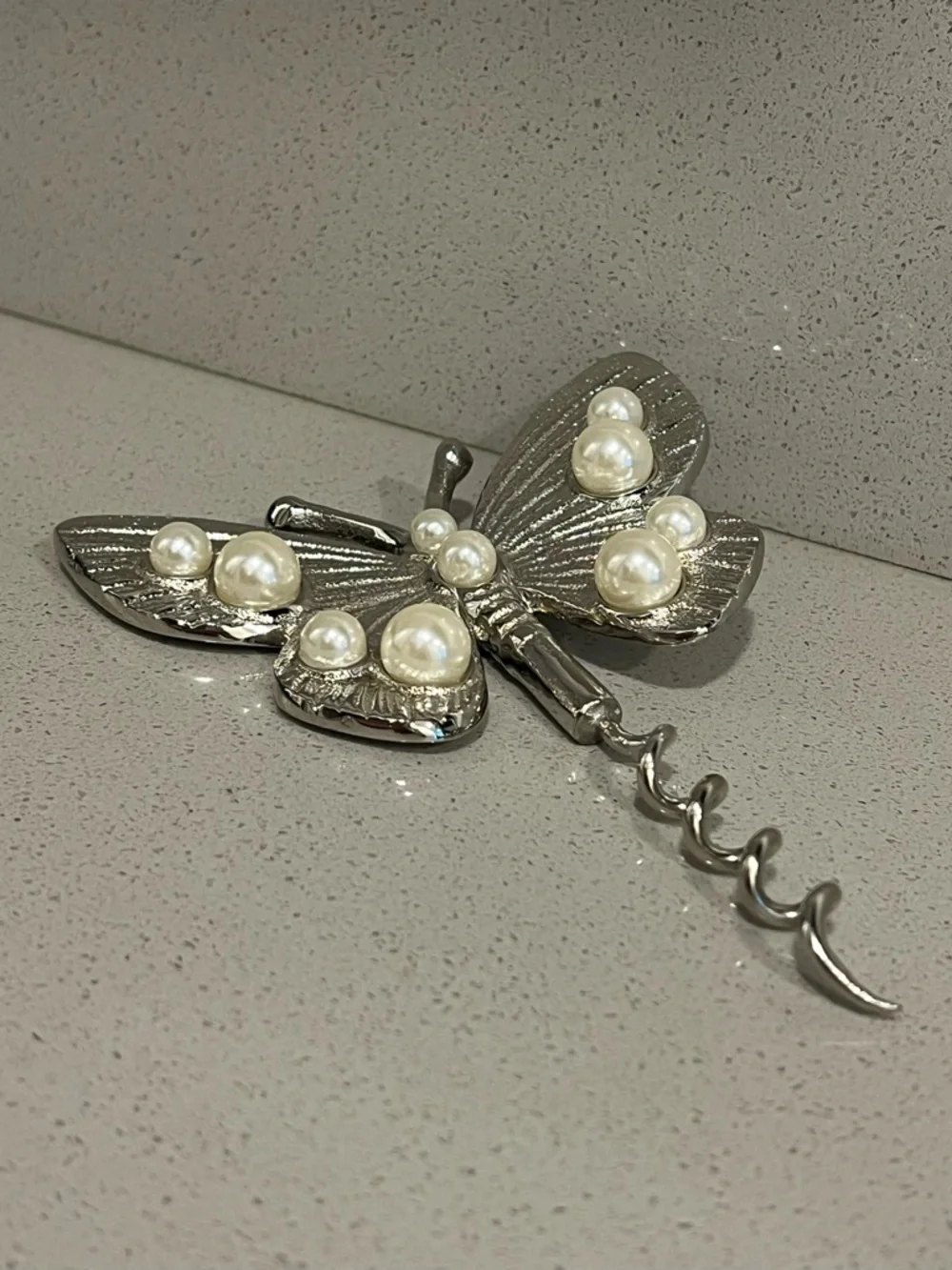 Anthropologie Delphine Butterfly Wine Screw